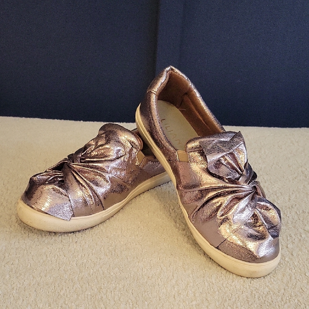 Metallic Slip-On Women's Shoes
